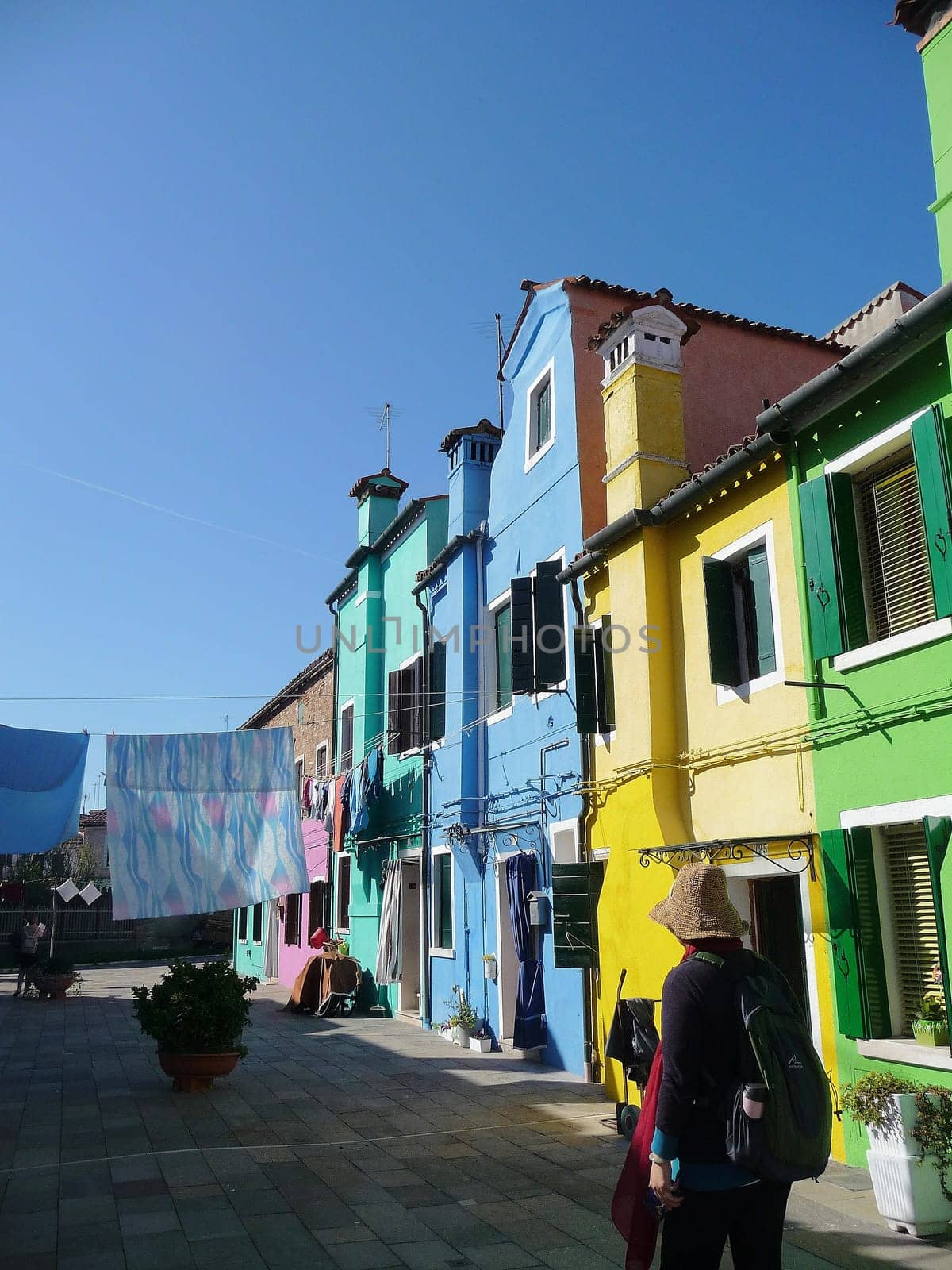 Burano, Italy October 11, 2019: Burano is an island in the Venetian Lagoon, northern Italy, near Torcello at the northern end of the lagoon