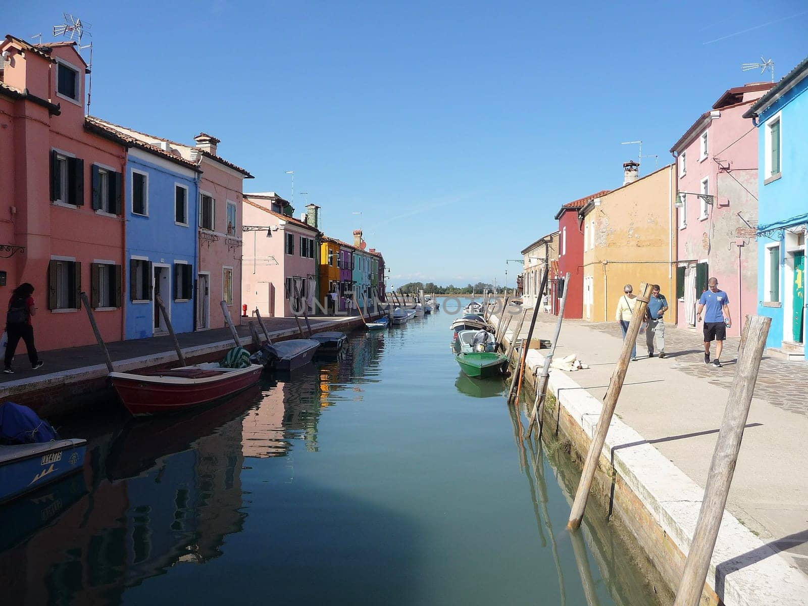 Burano, Italy October 11, 2019: Burano is an island in the Venetian Lagoon, northern Italy, near Torcello at the northern end of the lagoon