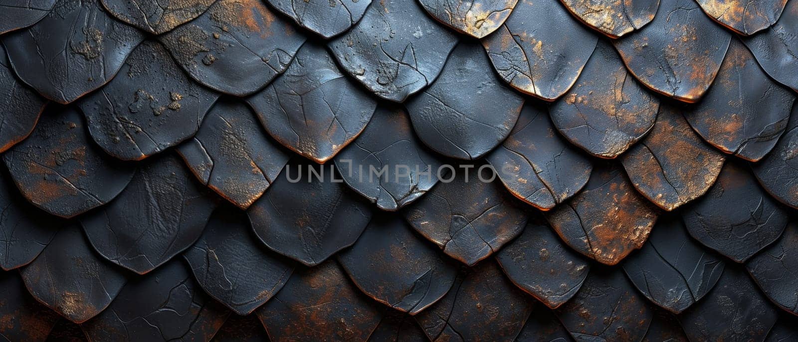 Platinum dragon scale pattern close-up - luxury background texture for wallpaper