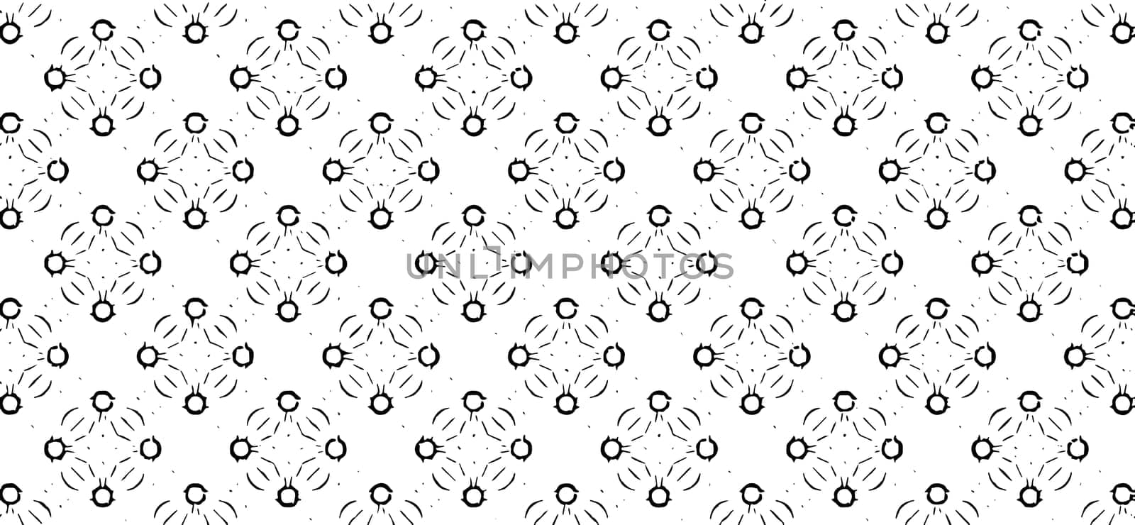 Black and white kaleidoscopic background texture
