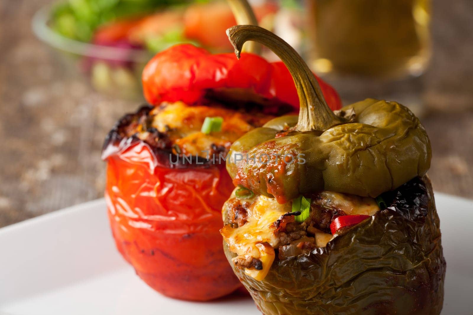 baked stuffed bell peppers