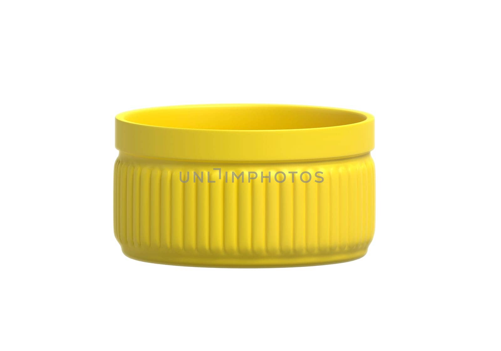 Yellow plastic bottle caps isolated on white background