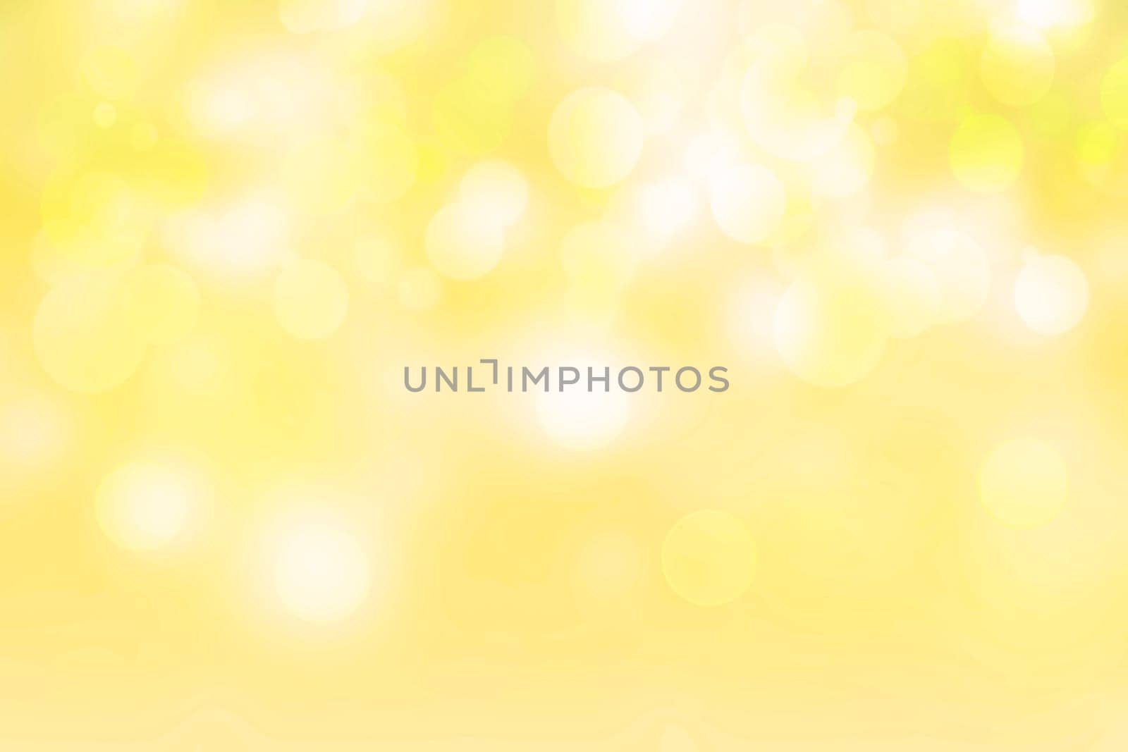 Abstract blurred fresh vivid spring summer light delicate pastel yellow white bokeh background texture with bright circular soft color lights. Beautiful backdrop illustration.