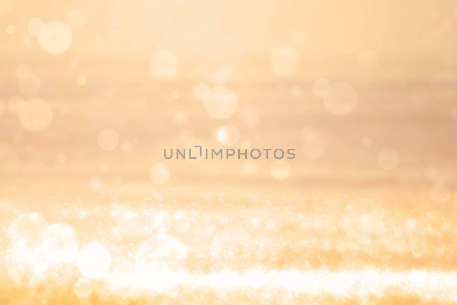 Abstract blurred fresh vivid spring summer light delicate pastel yellow white bokeh background texture with bright circular soft color lights. Beautiful backdrop illustration.