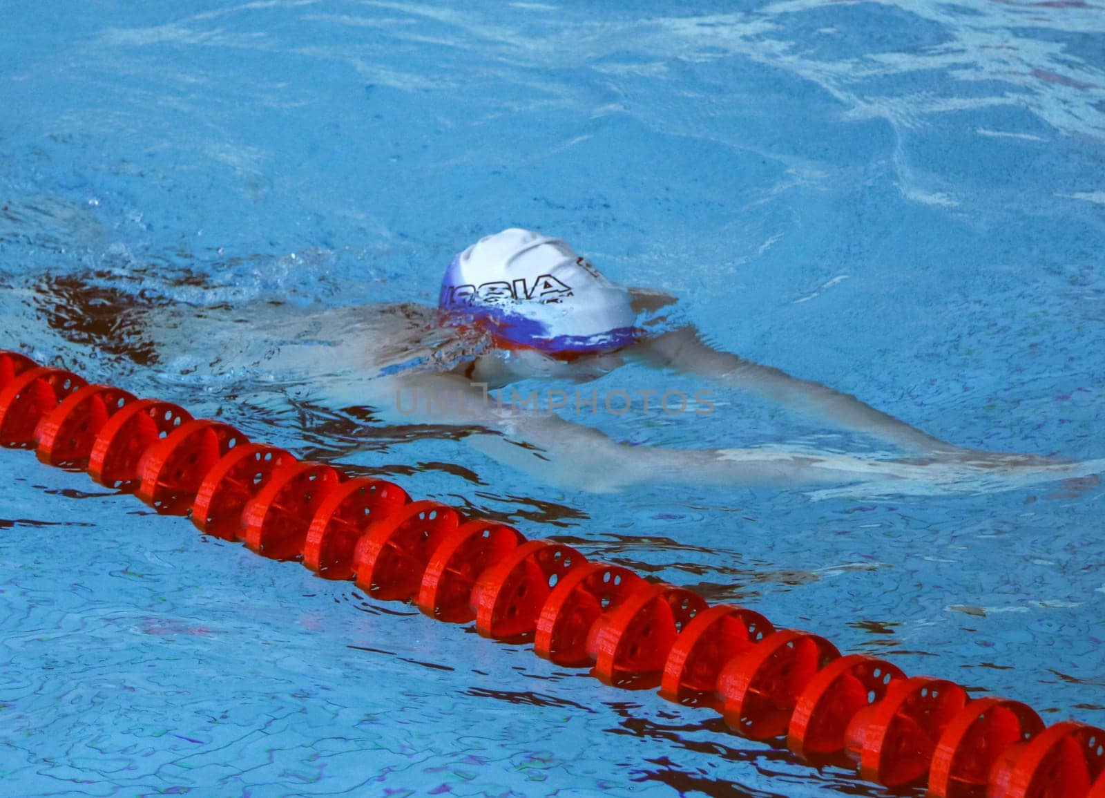 Russia, Volgodonsk - may 17, 2015: Swimming in the pool Training in swimming
