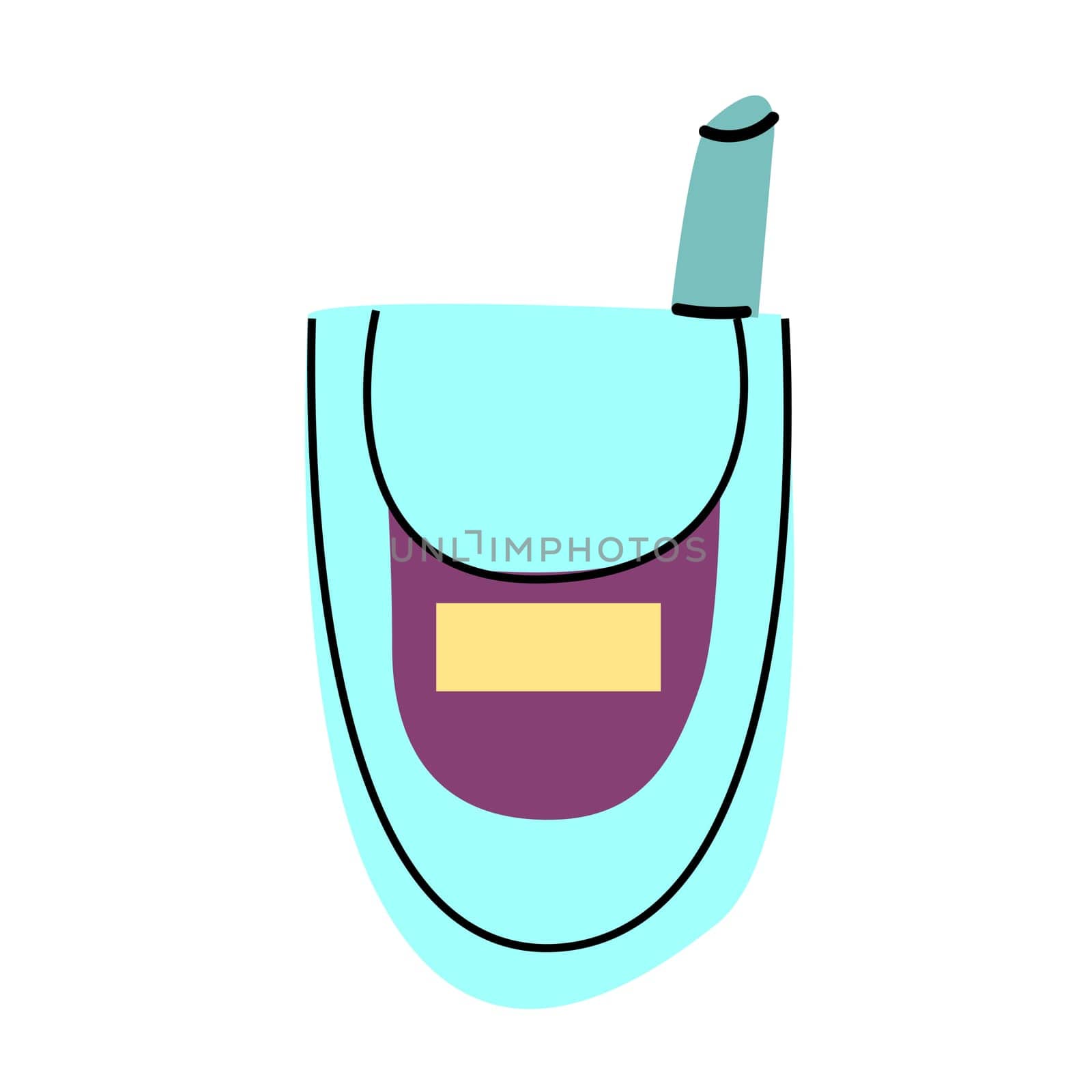 90s retro element mobile or 80s, or y2k element, retro style. Can use for stickers, banner, greeting card.