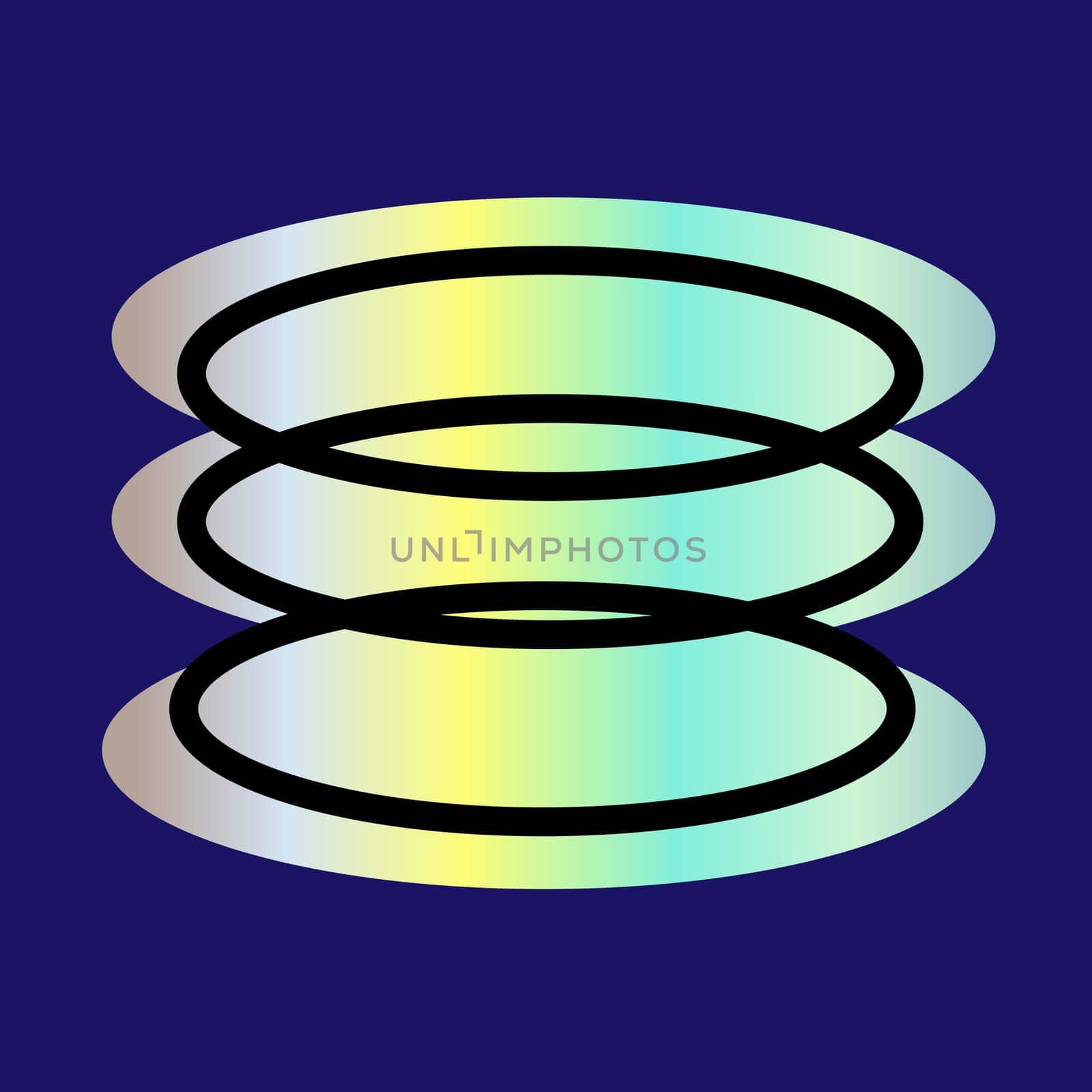 Y2k gradient element, 2000s sticker smile with hologram, vector futuristic style, trendy chrome shape. Abstract aesthetic retro element.