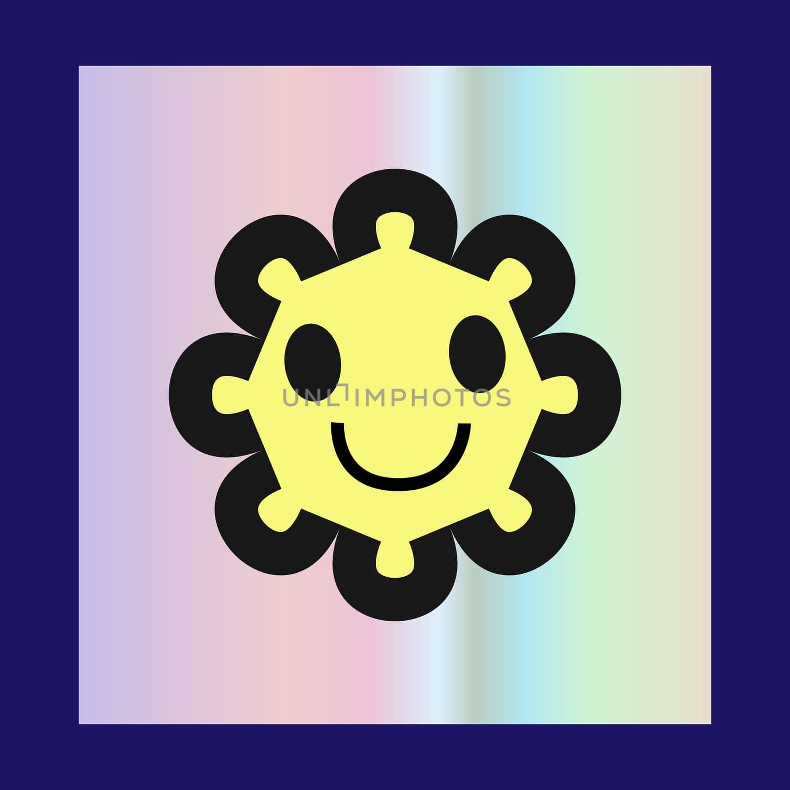 Y2k gradient element, 2000s sticker with hologram, vector futuristic style, trendy chrome shape. Abstract aesthetic retro element.