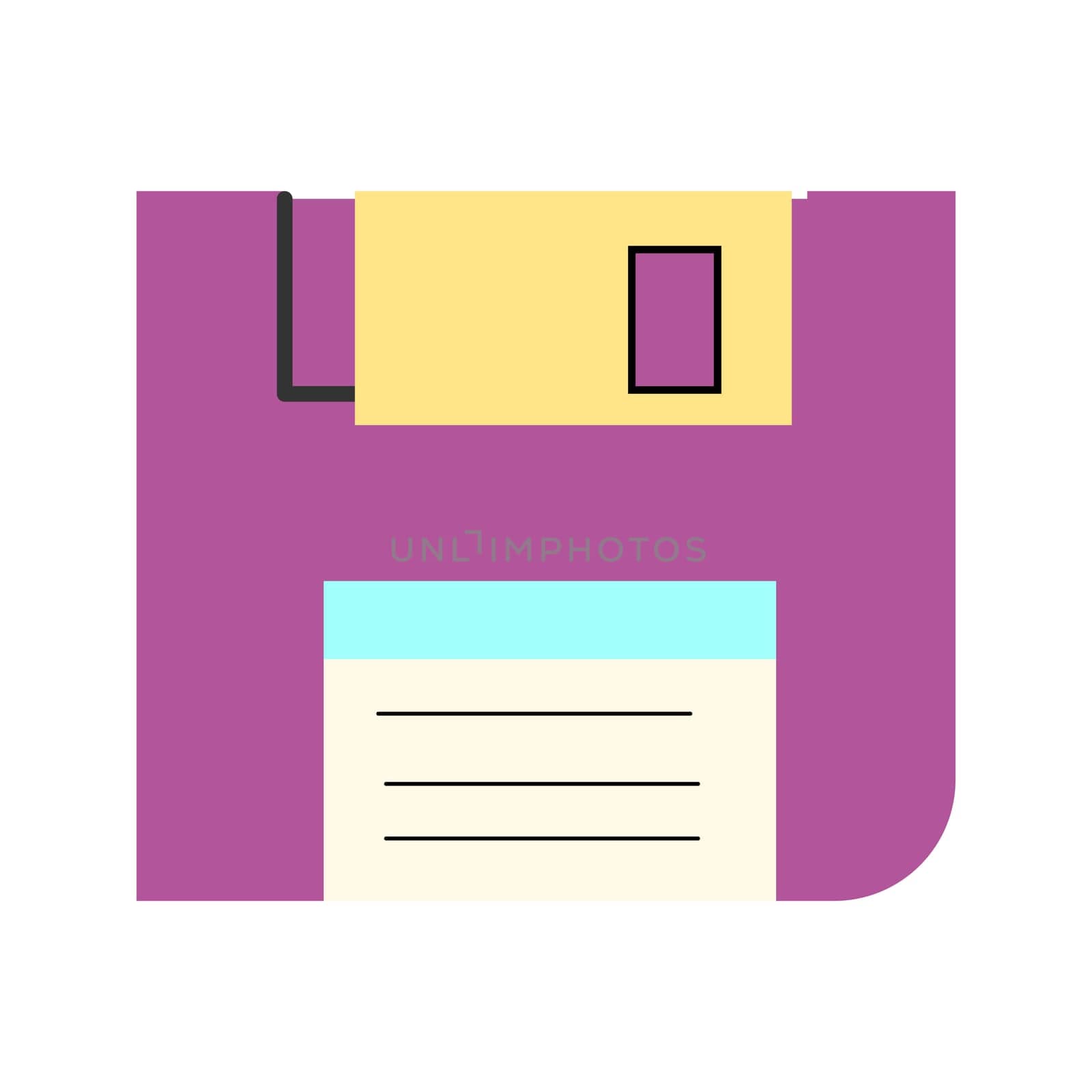 90s retro element floppy or 80s, or y2k element, retro style. Can use for stickers, banner, greeting card.