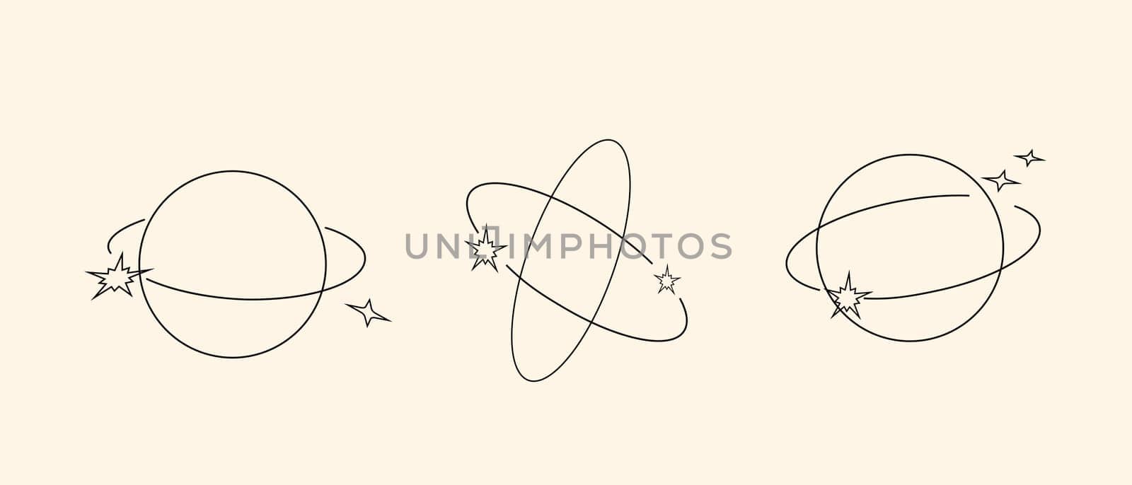 y2k retro elements set, 90s or 2000s elements of stars and shapes in minimalistic boho style on gradient blurred background