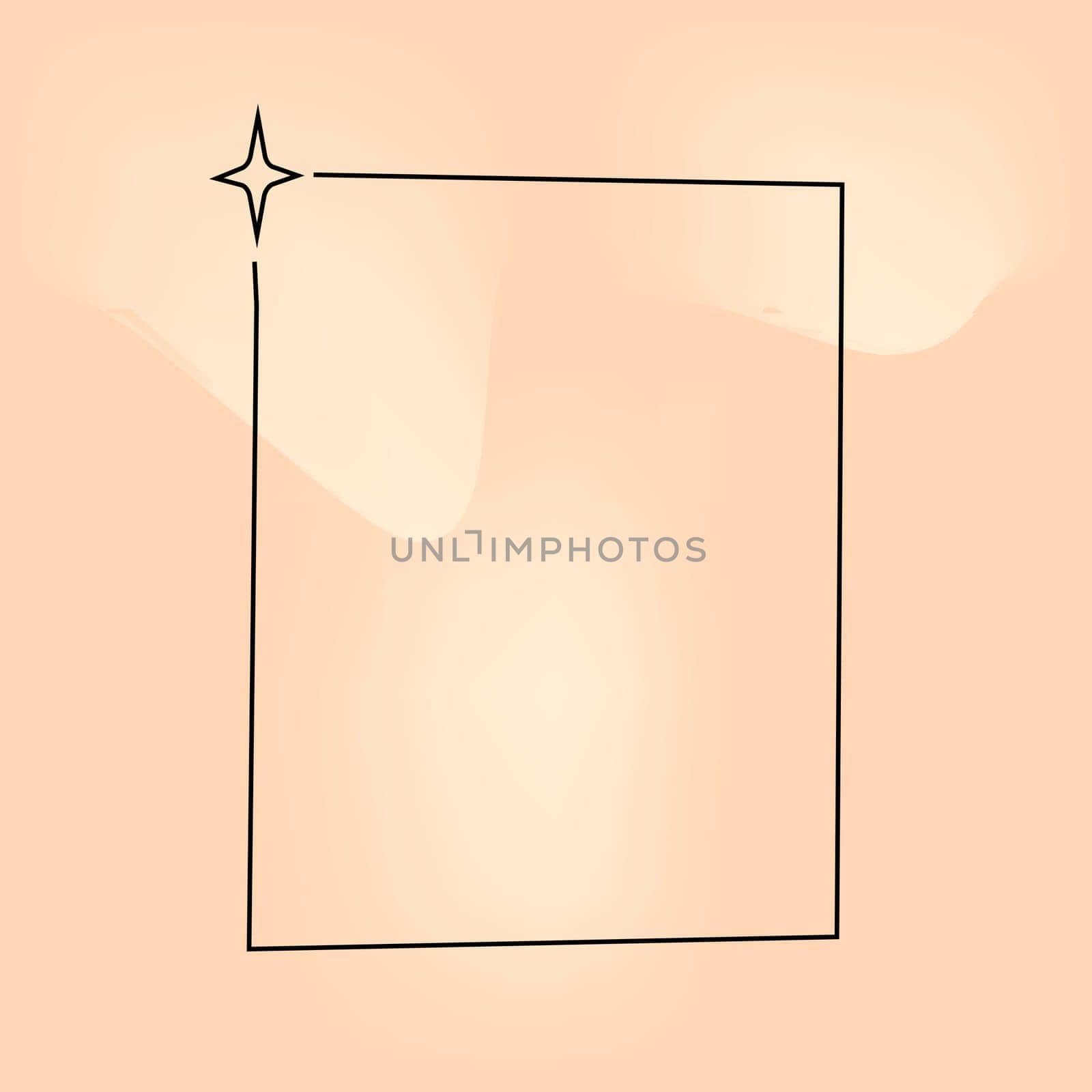y2k retro element, 2000s element of arch and stars, shape in minimalistic style on gradient blurred background