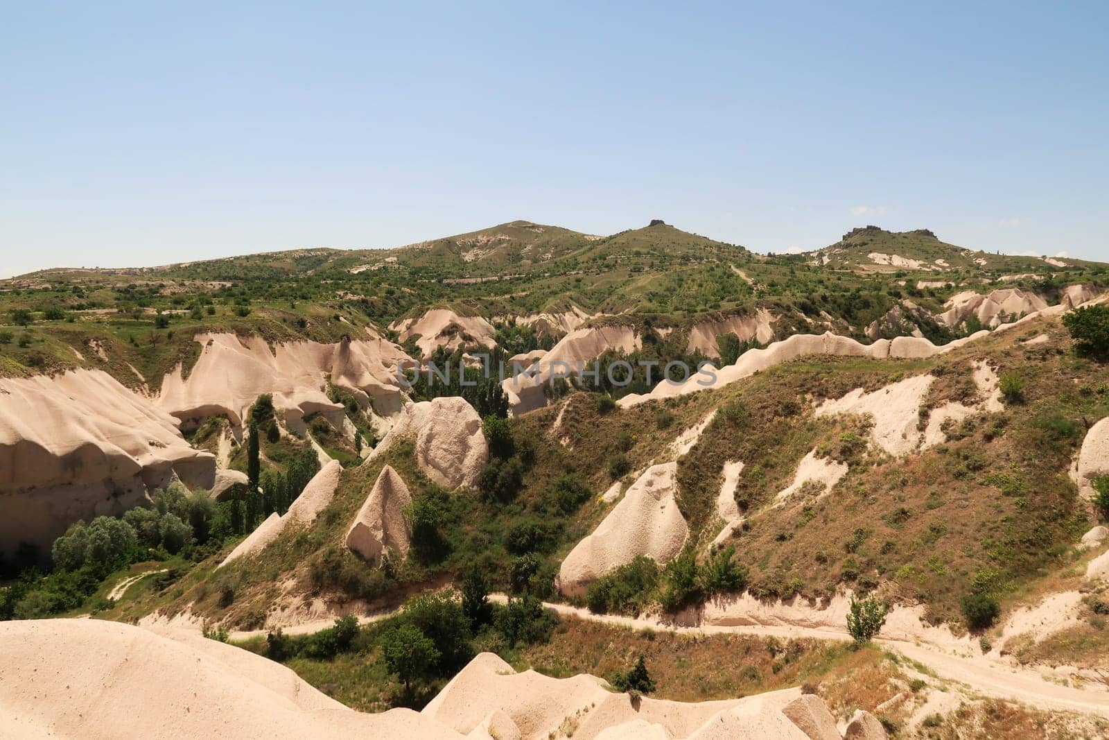 Trail leading up from the Zemi Valley, running parallel to the Pigeon Valley, Güvercinlik Vadisi, Cappadocia, Turkey 2022