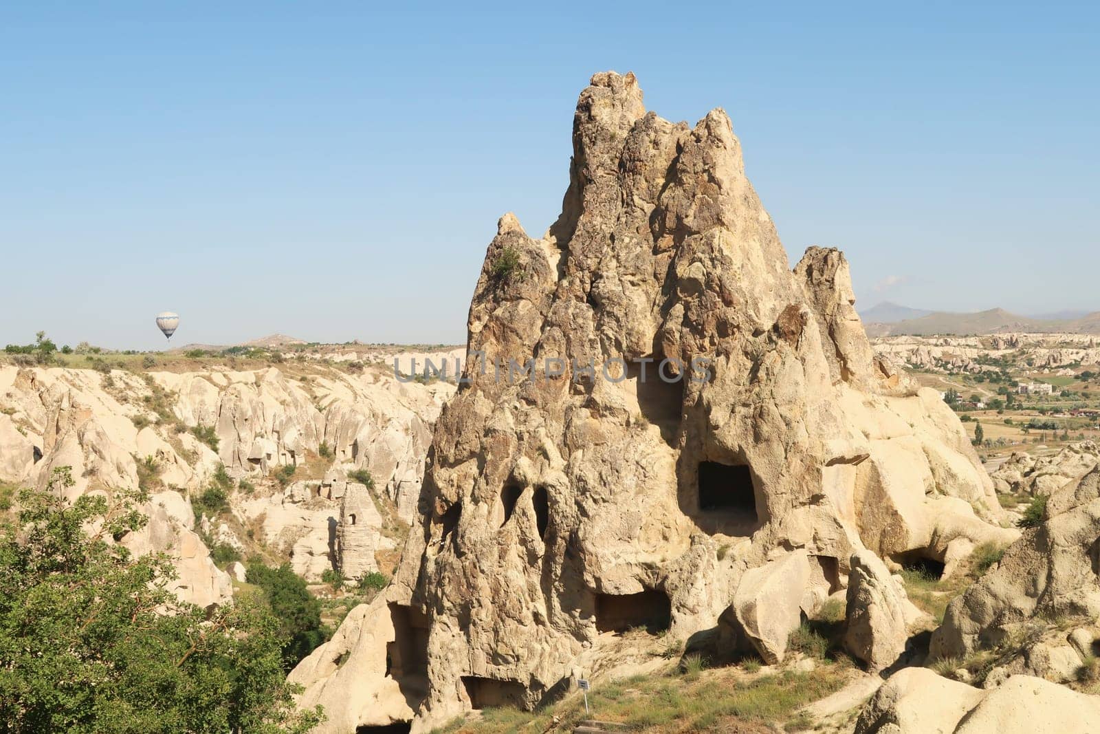 The back of the Nuns Convent Monastery, Convent Monastery of the Nuns Girls, Nunnery, Rahibeler Manastiri at the Göreme Open Air Museum, Göreme, Cappadocia, Turkey 2022