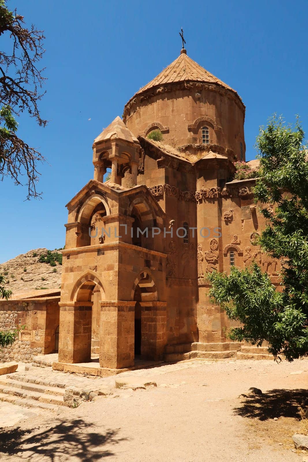 The Armenian Cathedral of the Holy Cross on Akdamar Island on Lake Van, Van Gölü, Turkey 2022