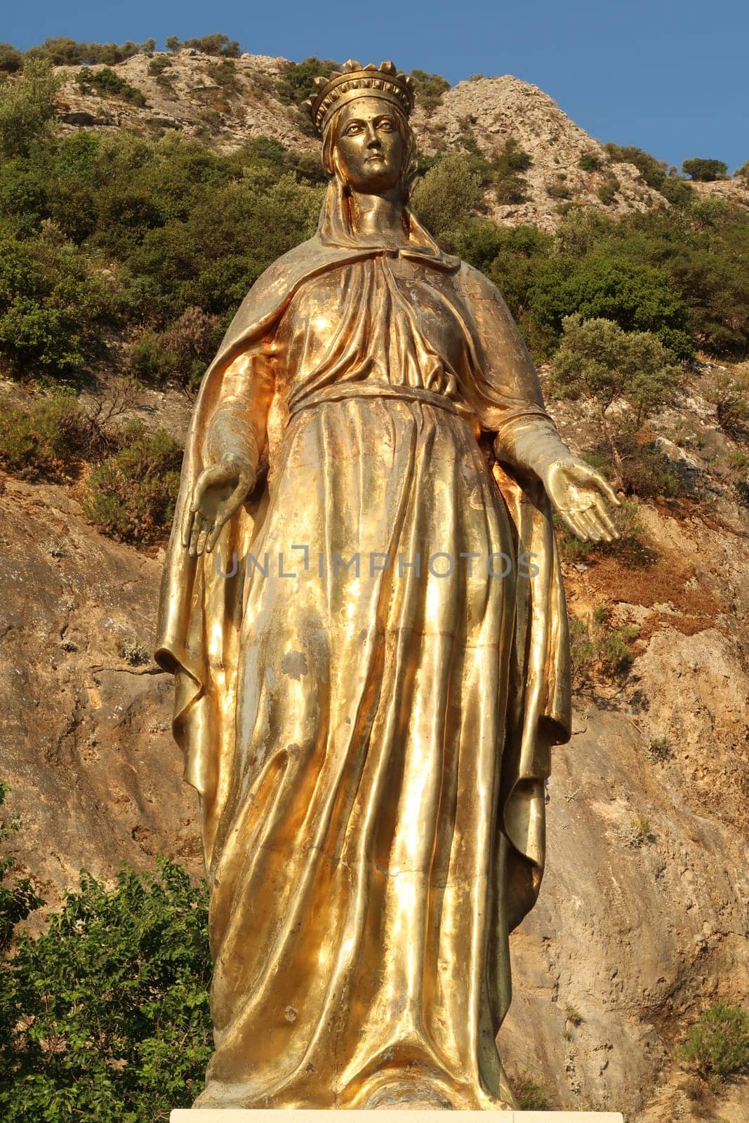 The Virgin Mary Statue close to the entrance to Ephesus, Selcuk, Turkey 2022