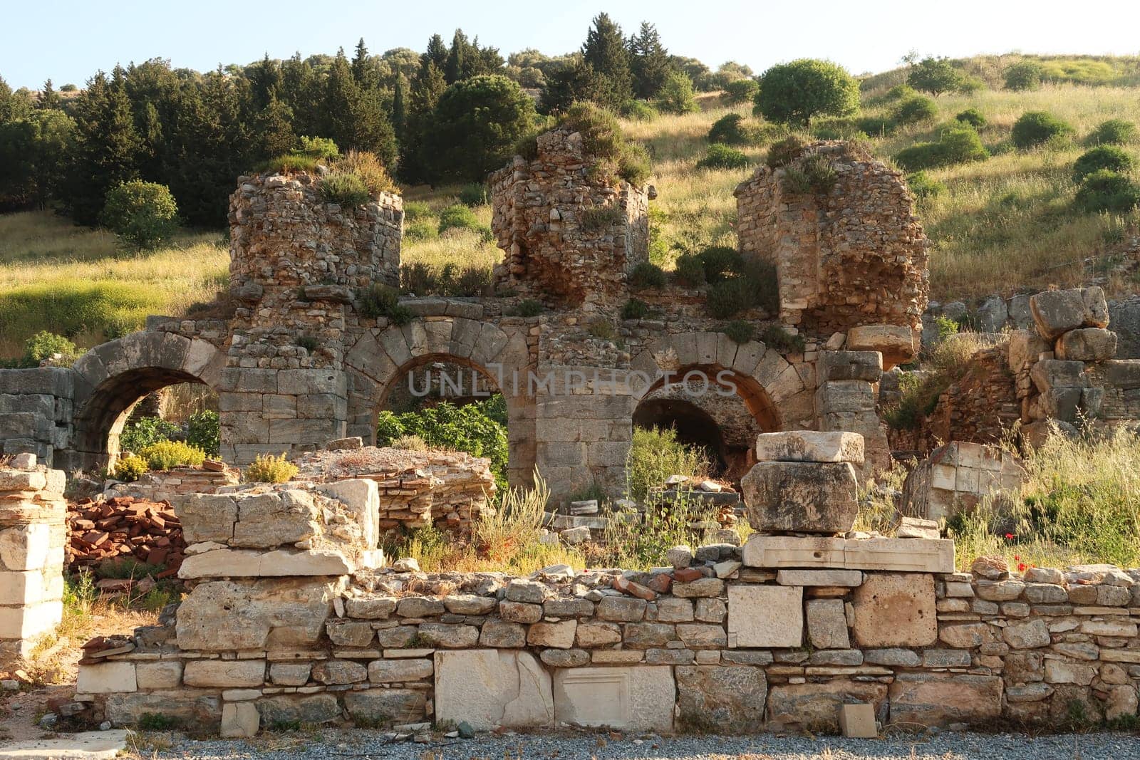 The ruins of the Baths of Varius at Ephesus, Selcuk, Turkey 2022