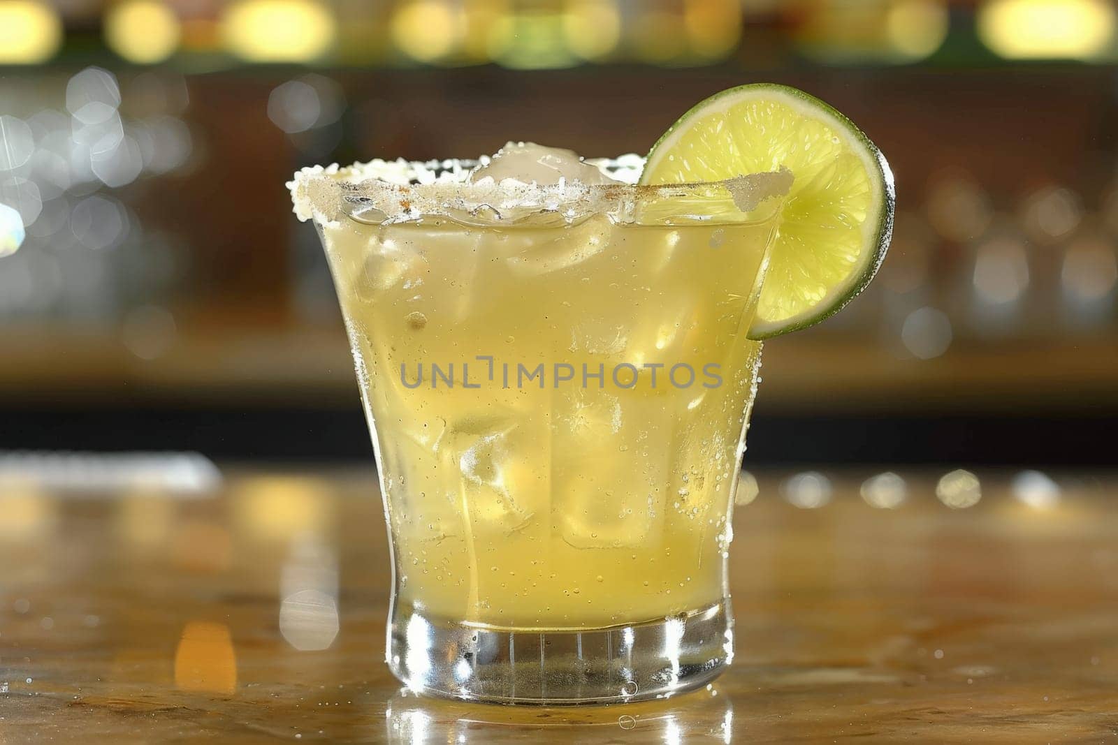 A chilled margarita, garnished with lime and salt, embodies the festive essence of Cinco de Mayo.