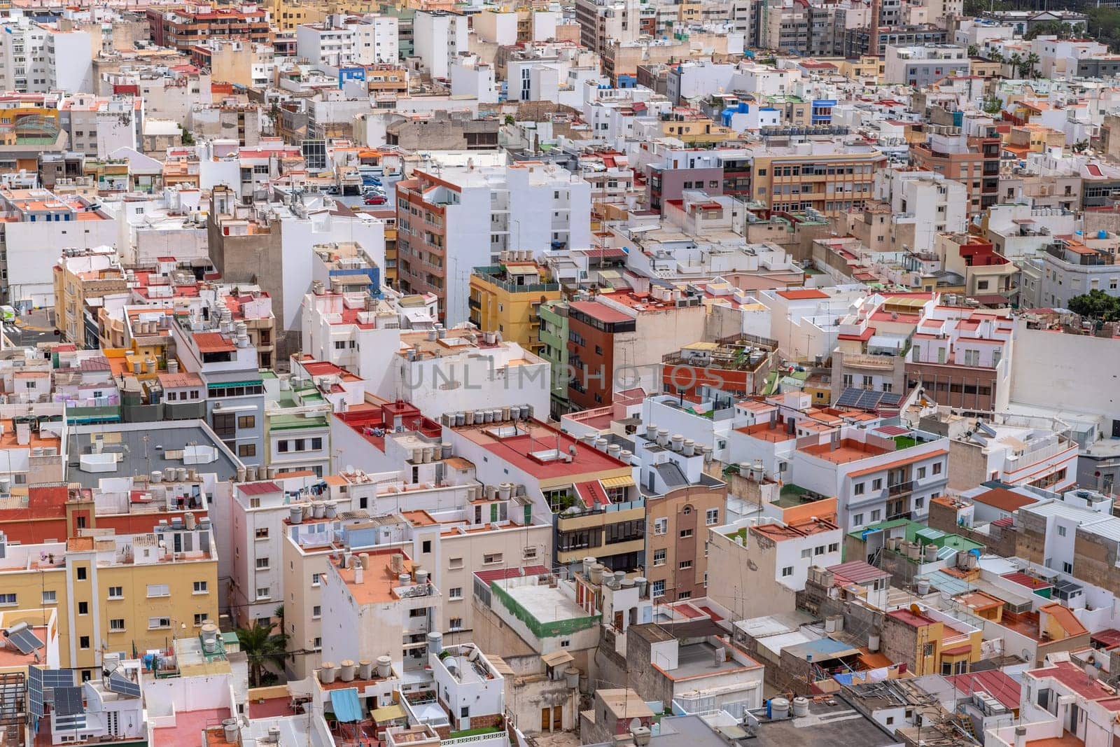 Gran Canaria, Spain: March 21, 2024: View on Las Palmas, capital of Gran Canaria, Canary Islands, Spain