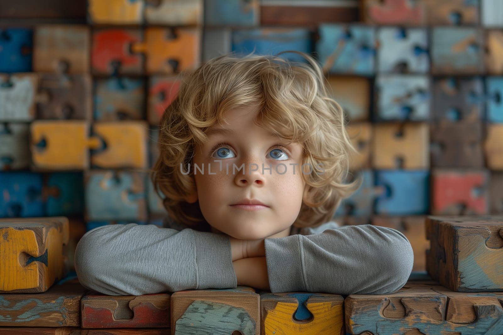 Autism, ADHD, attention deficit hyperactivity disorder, mental health, mind of a child with colorful jigsaw or puzzle pieces