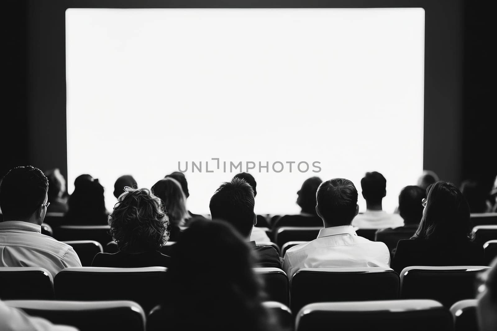 Captivated crowd silhouetted against a luminous stage at an outdoor concert event.