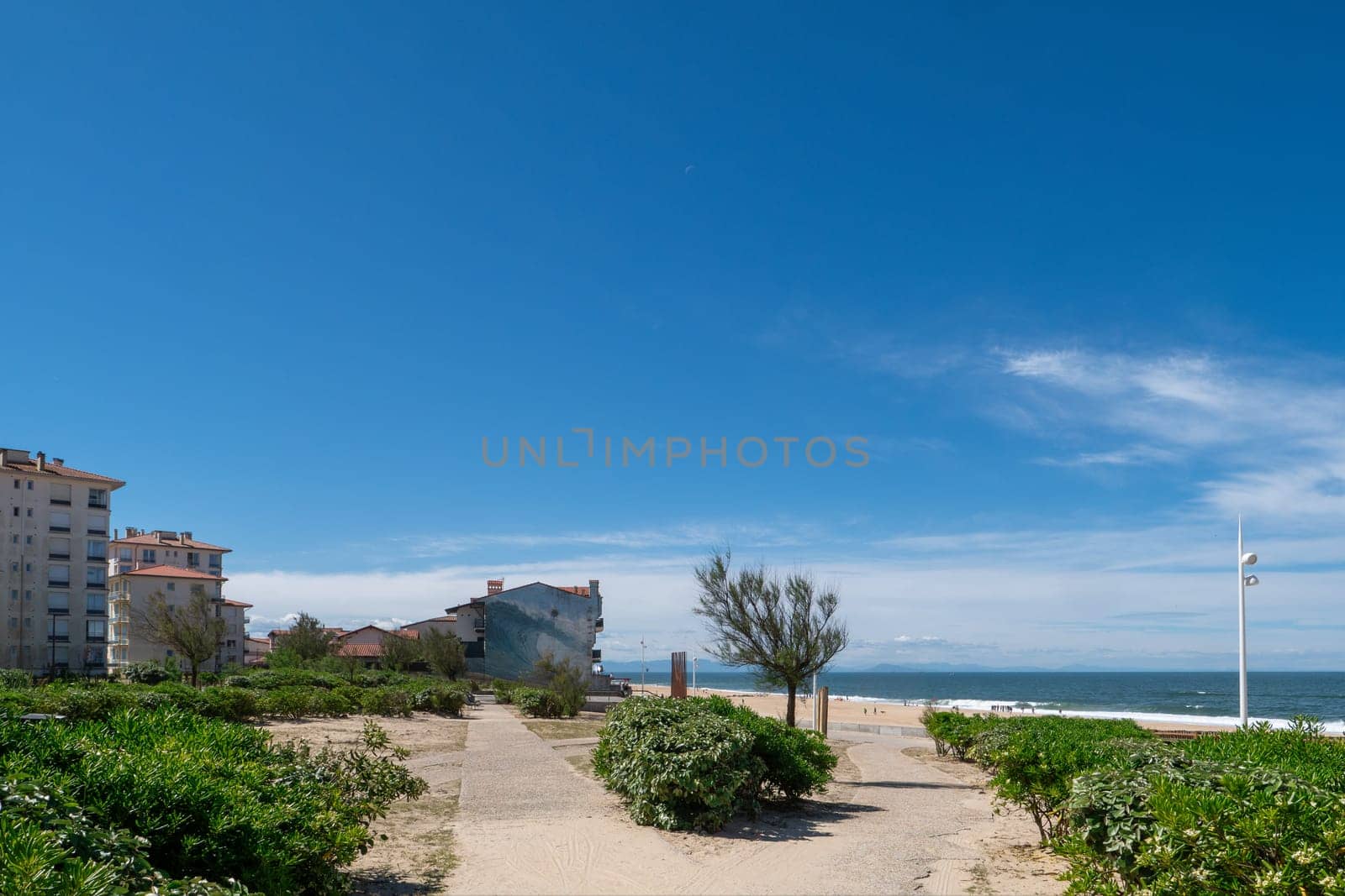 a view of Hossegor beach, Nouvelle Aquitaine, France
