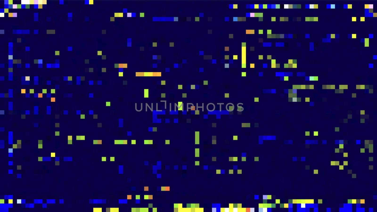 Pattern with squares digital blue background