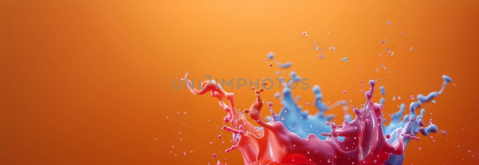 Colored paint splashes in water various colors. 4k video. Fluid art abstract texture. Colorful Paint Splashes in Super Slow Motion Isolated on White Background, Copy space