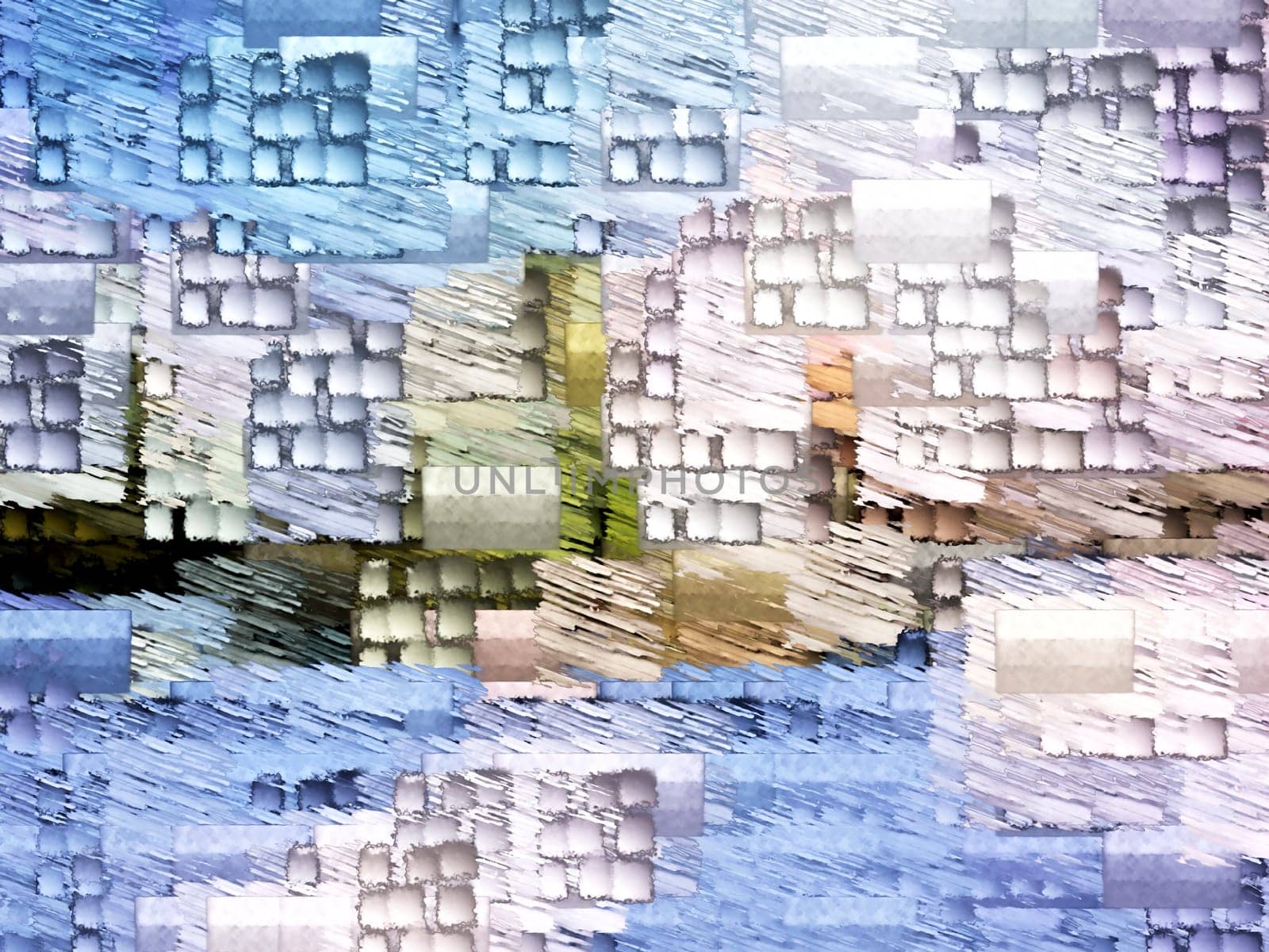 Digital Illustration Abstract Vibrant Background