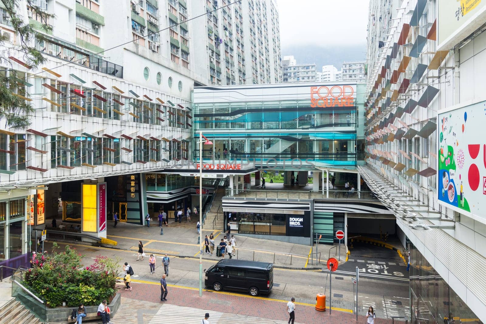 Hong Kong 31 March 2024: Shopping center in Lokfu district