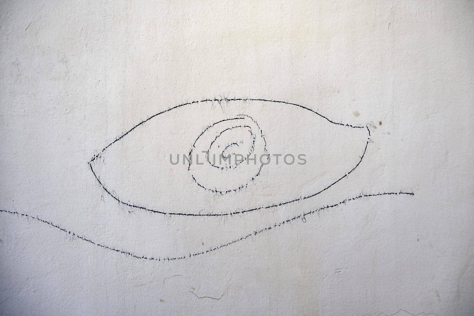 Detail of graffiti on a wall, decoration and vandalism
