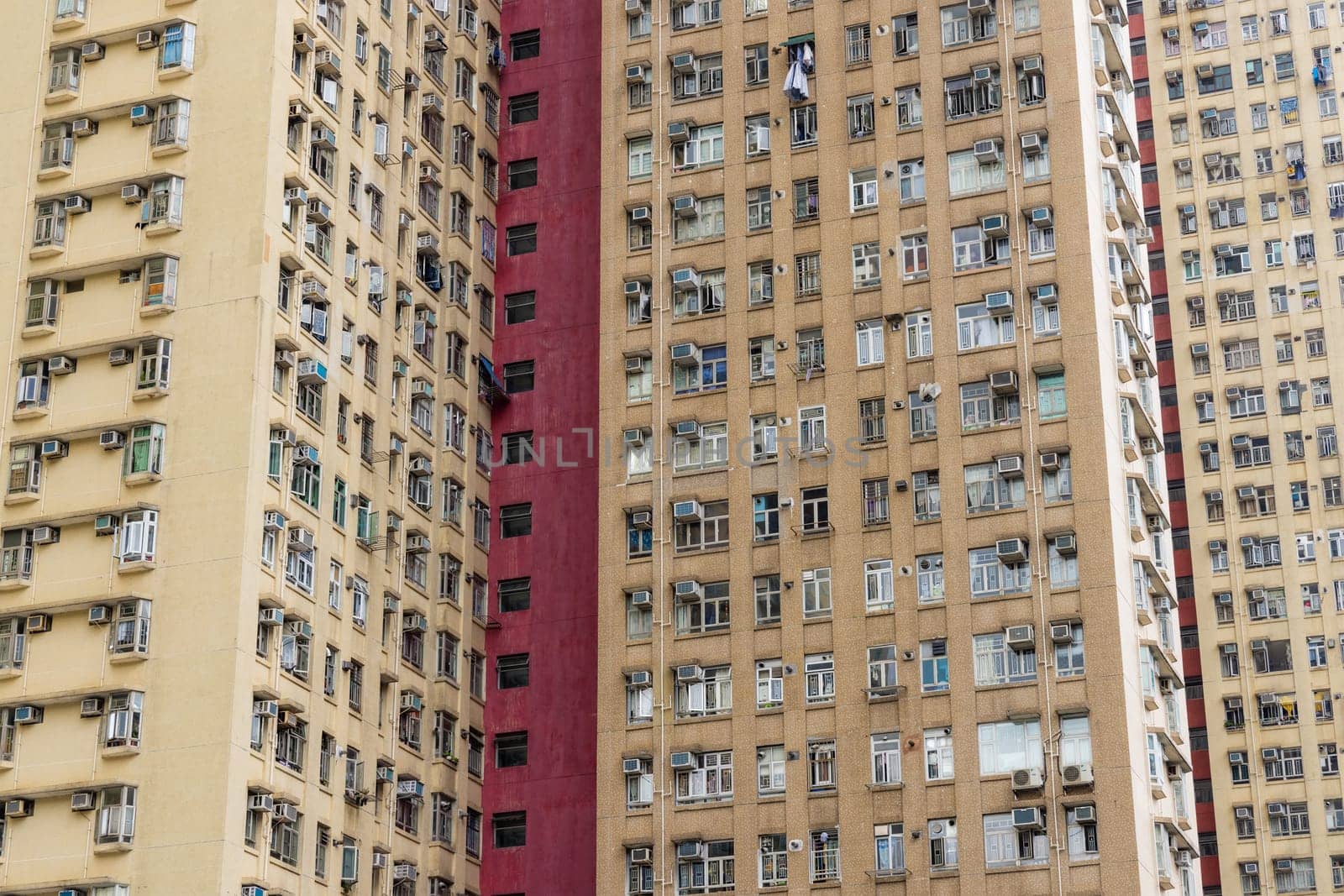 Hong Kong apartment building facade