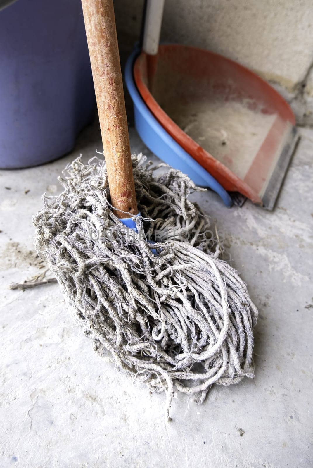 Detail of tools for cleaning, home hygiene