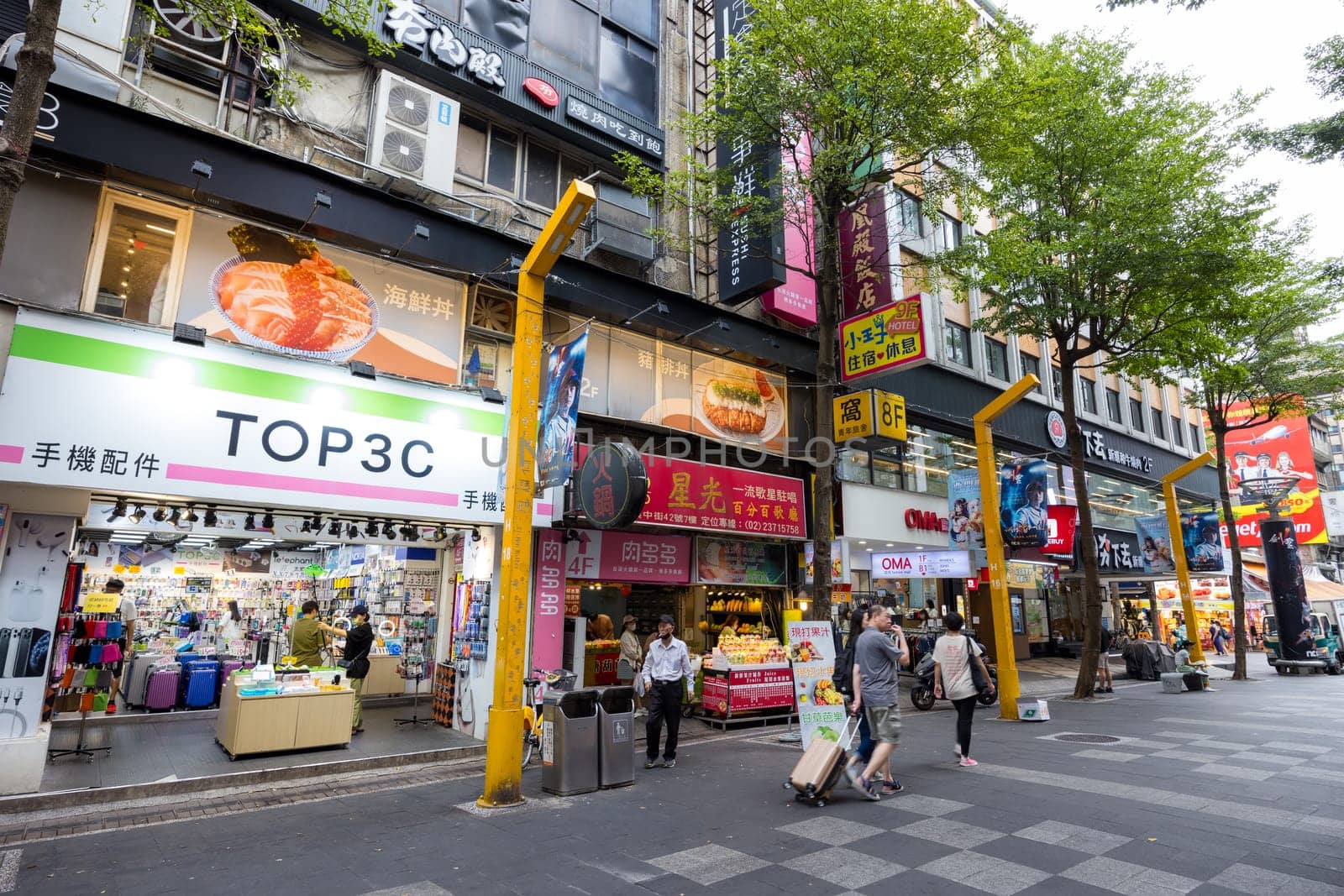 Taipei, taiwan 13 september 2023: taipei city street in ximending