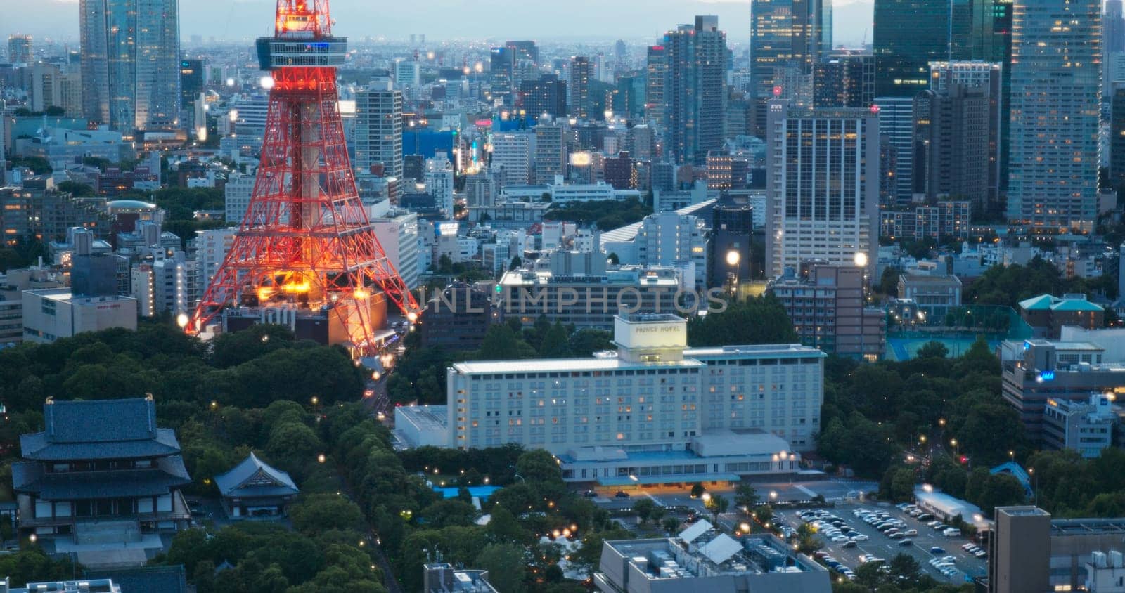 Tokyo, Japan, 30 June 2019: Tokyo city in the evening
