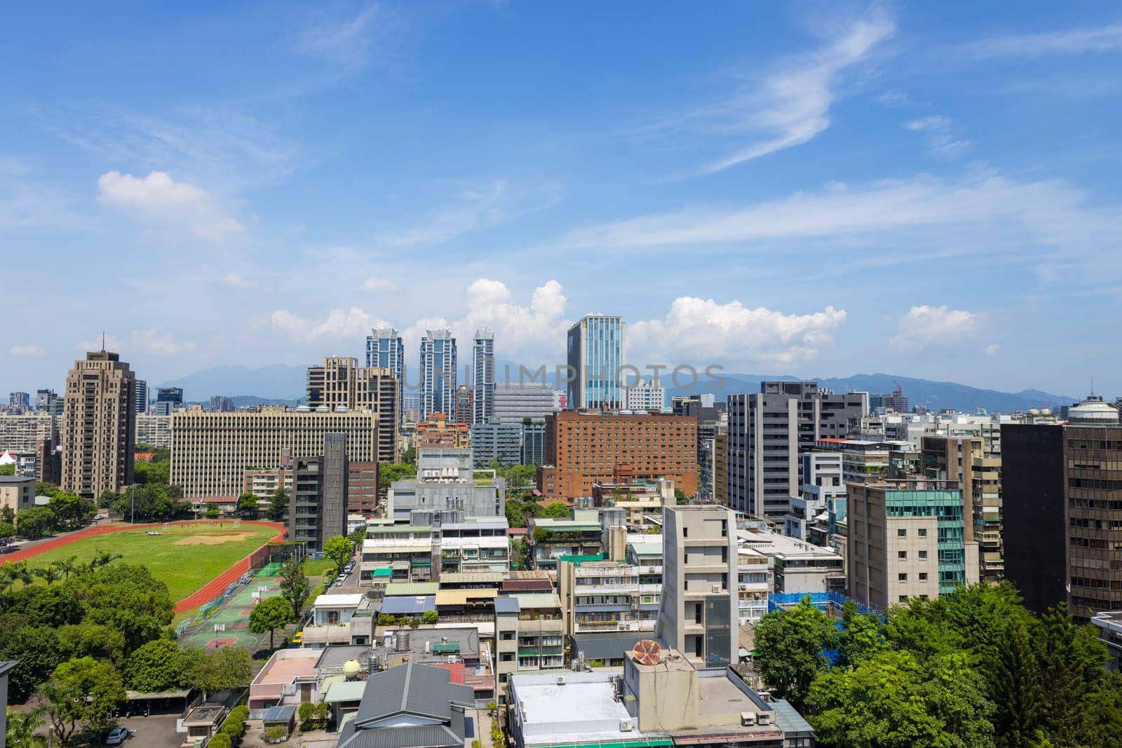 Taipei, Taiwan 16 September 2023: Taipei city downtown