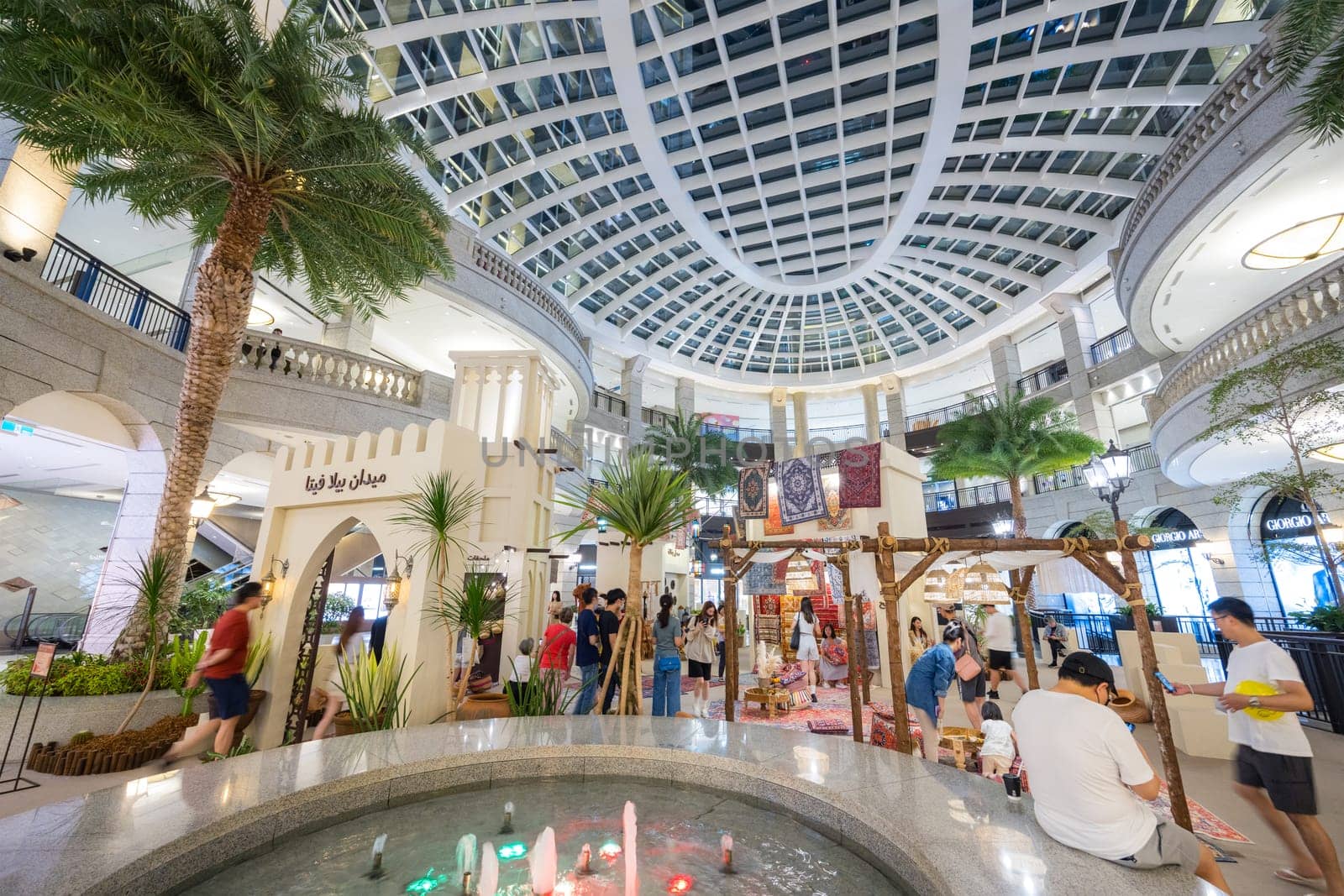Taipei, Taiwan 14 September 2023: Interior of the Bellavita shopping mall