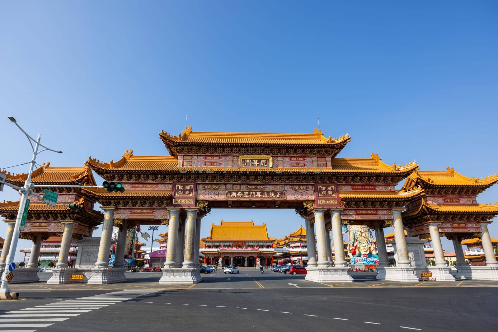 Tainan, Taiwan 22 February 2023: Luermen Tianhou Gong Mazu Temple in Tainan of Taiwan