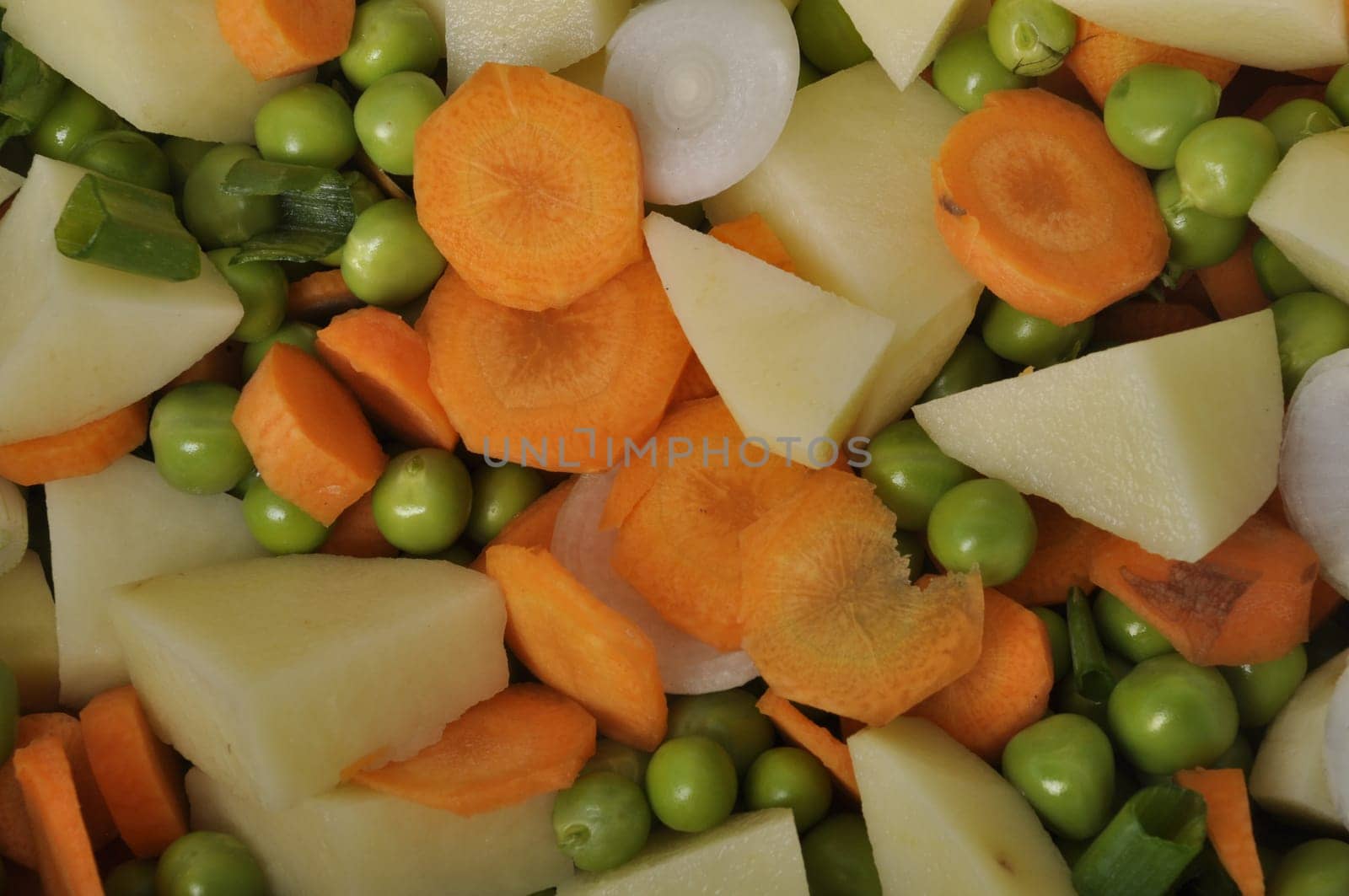 mixed vegetables in a pot