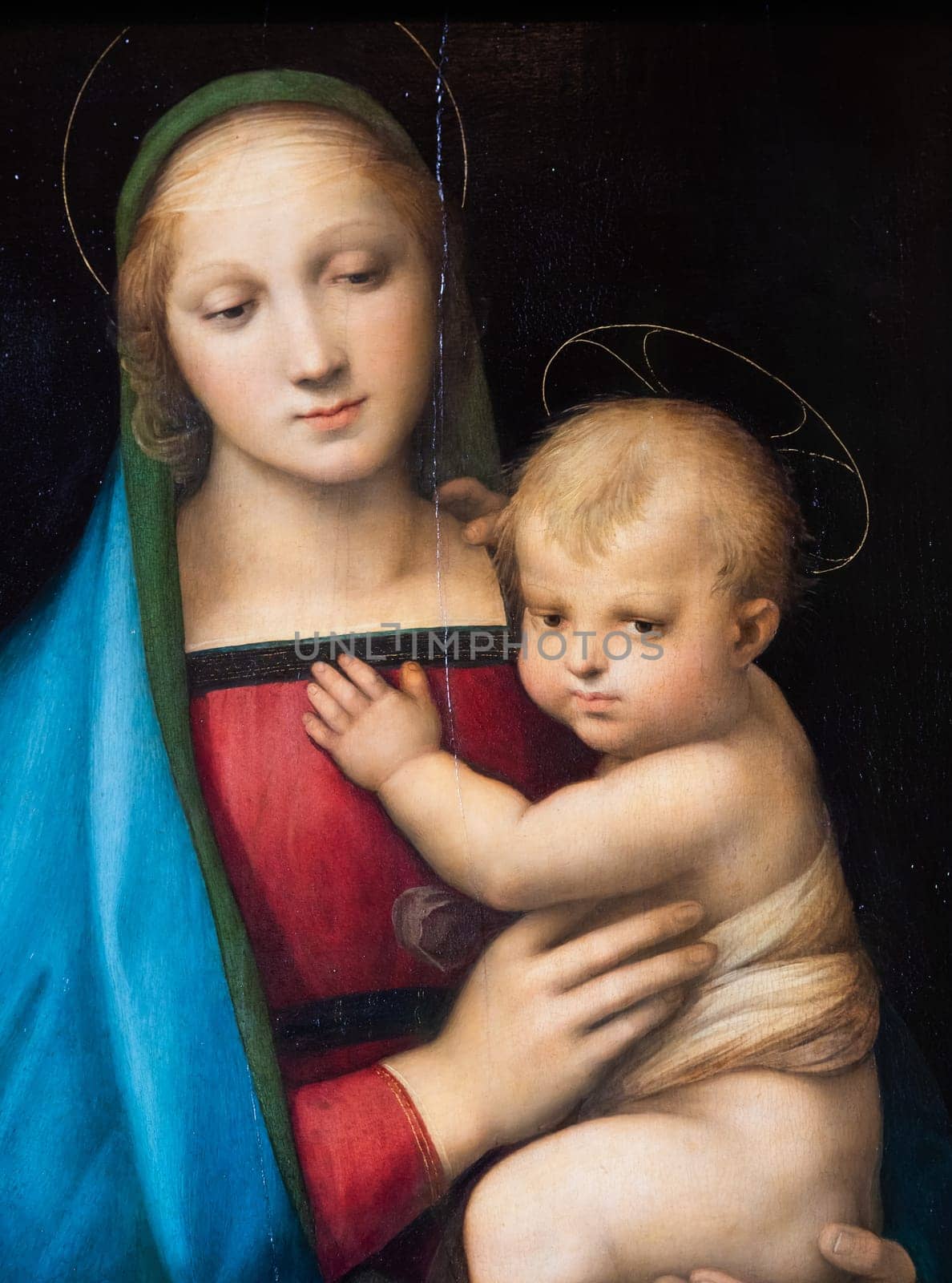 Florence, Italy - 29 June 2023: Pitti Palace Museum, Raffaello Sanzio - Raphael, Madonna del Granduca painting, 1504