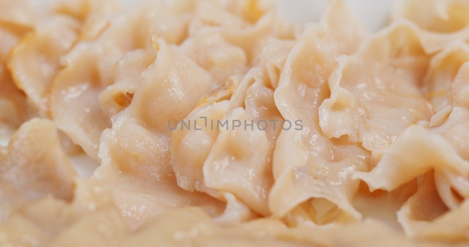 Fresh Geoduck sashimi for hot pot