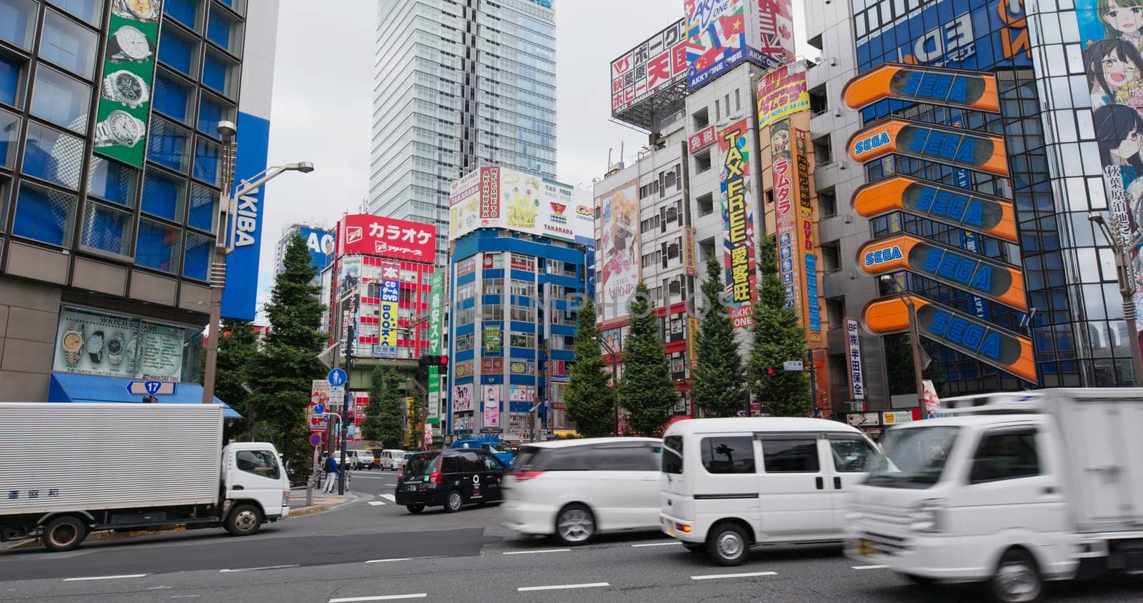 Tokyo, Japan 27 June 2019: Akihabara district in Japan