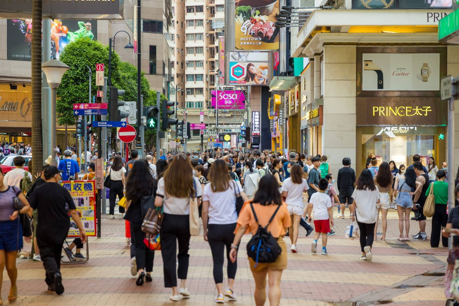 Hong Kong 20 June 2023: Hong Kong Causeway Bay district