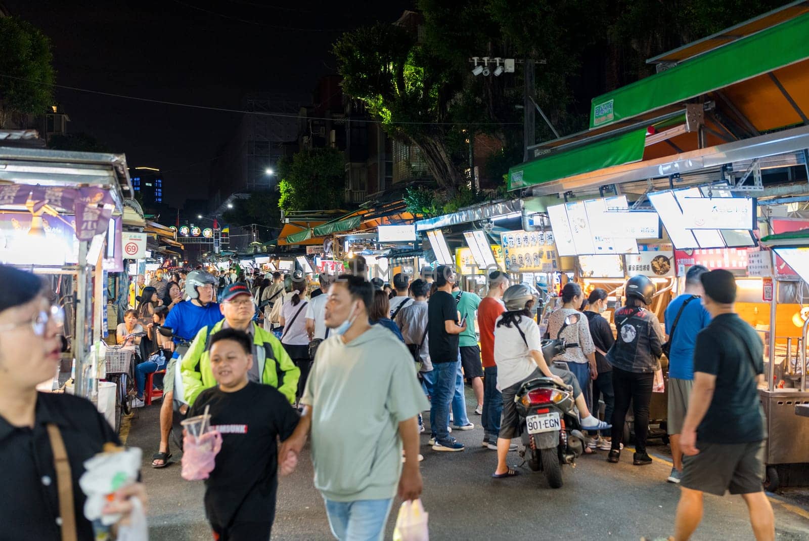 Taipei, Taiwan 18 October 2023: Nanjichang street market in Taipei