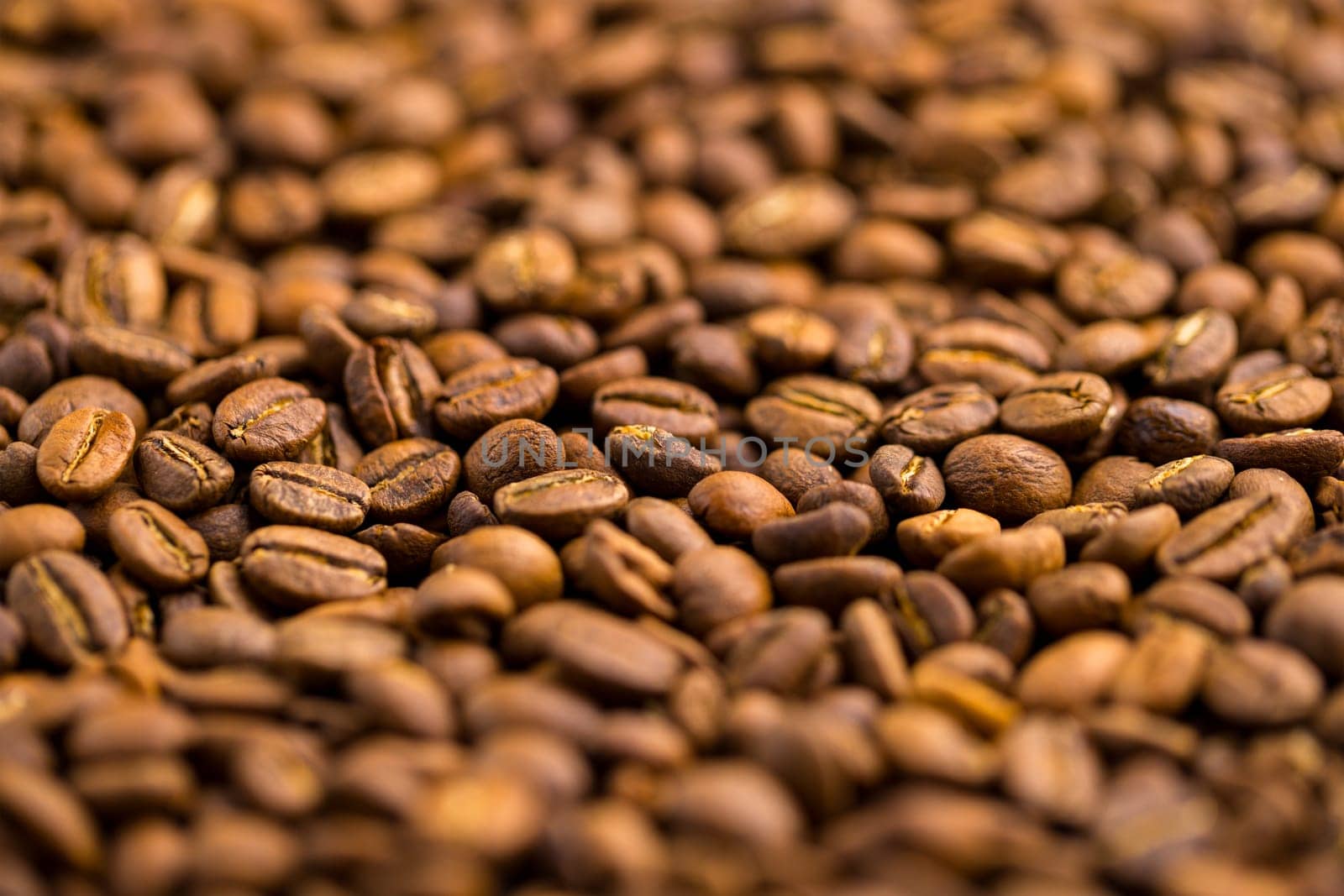 Roasted coffee bean pattern background