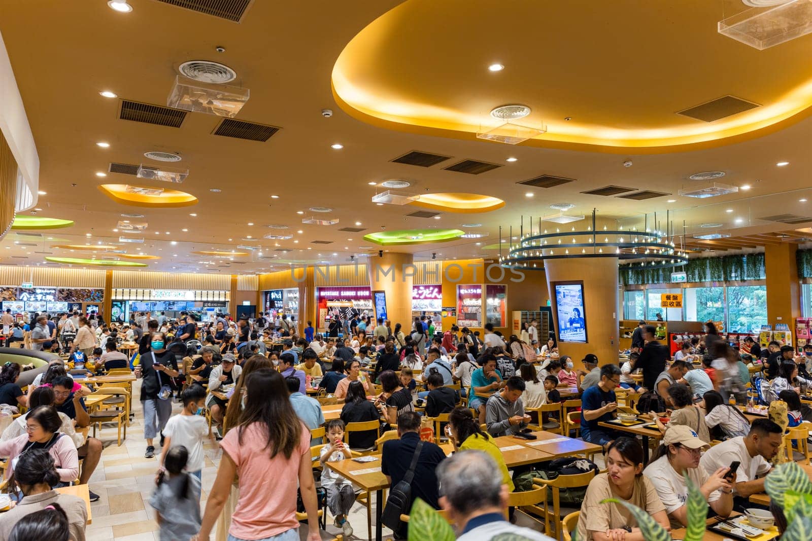 Taiwan 08 October 2023: New Taipei City Linkou Food court