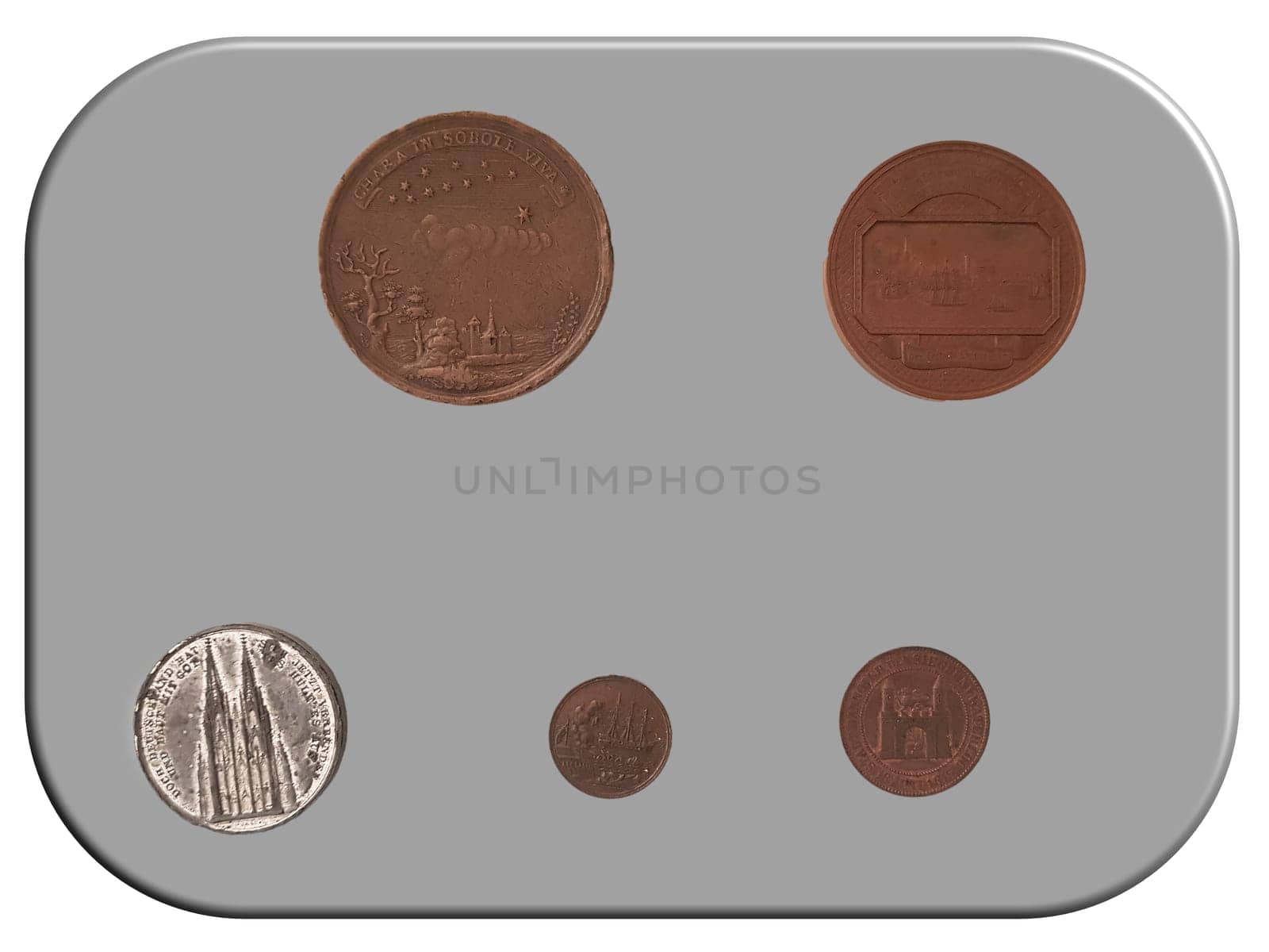 Old coins for collectors and bankers