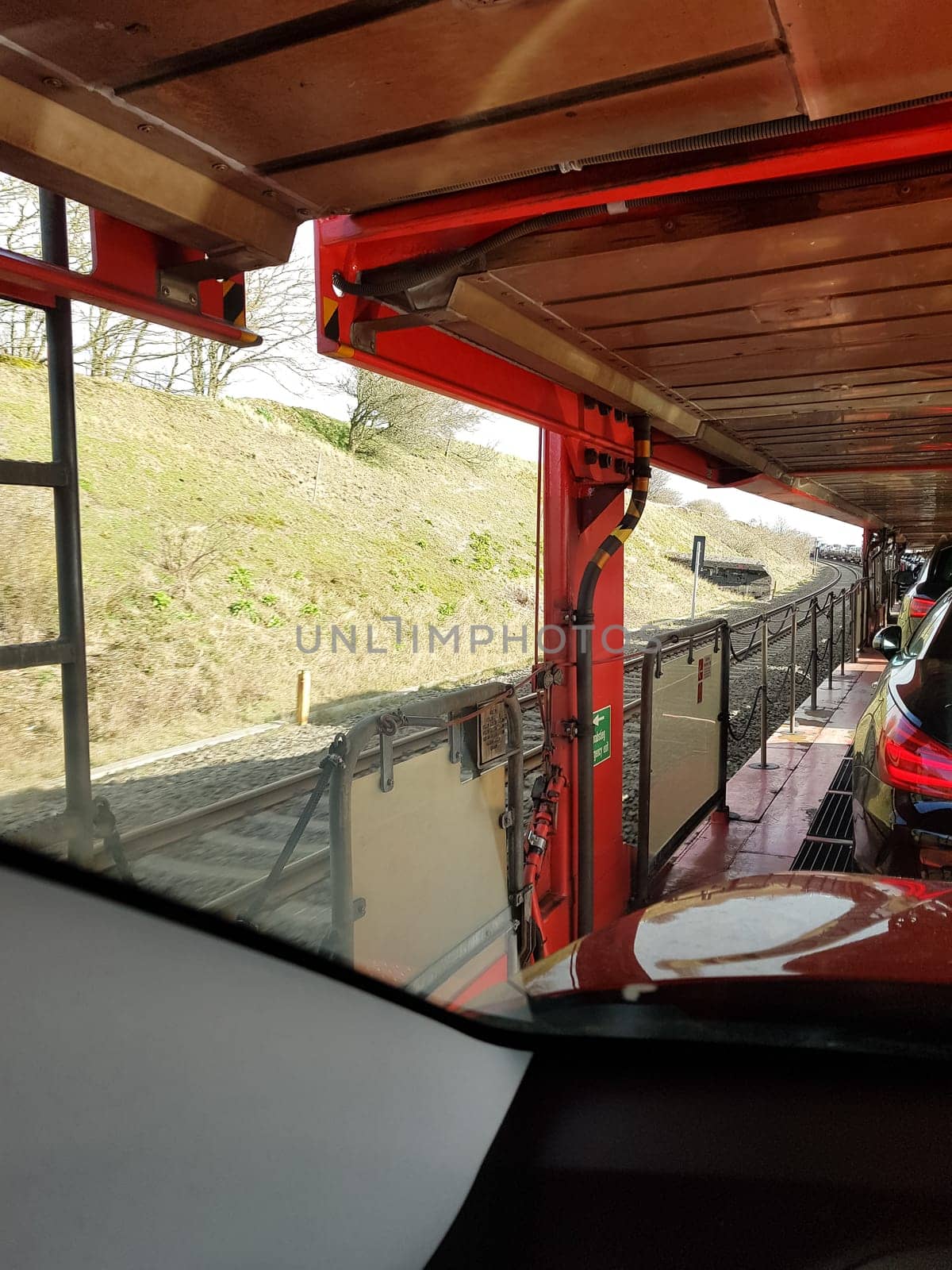 The car train to westerland on sylt