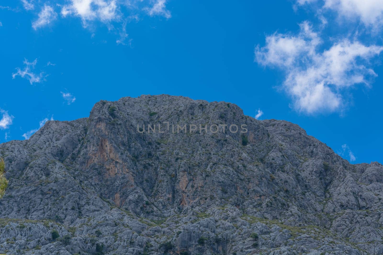 Amazing landscape while driving on the open coastal road to the lighthouse Cap Formentor, Mallorca, Spain
