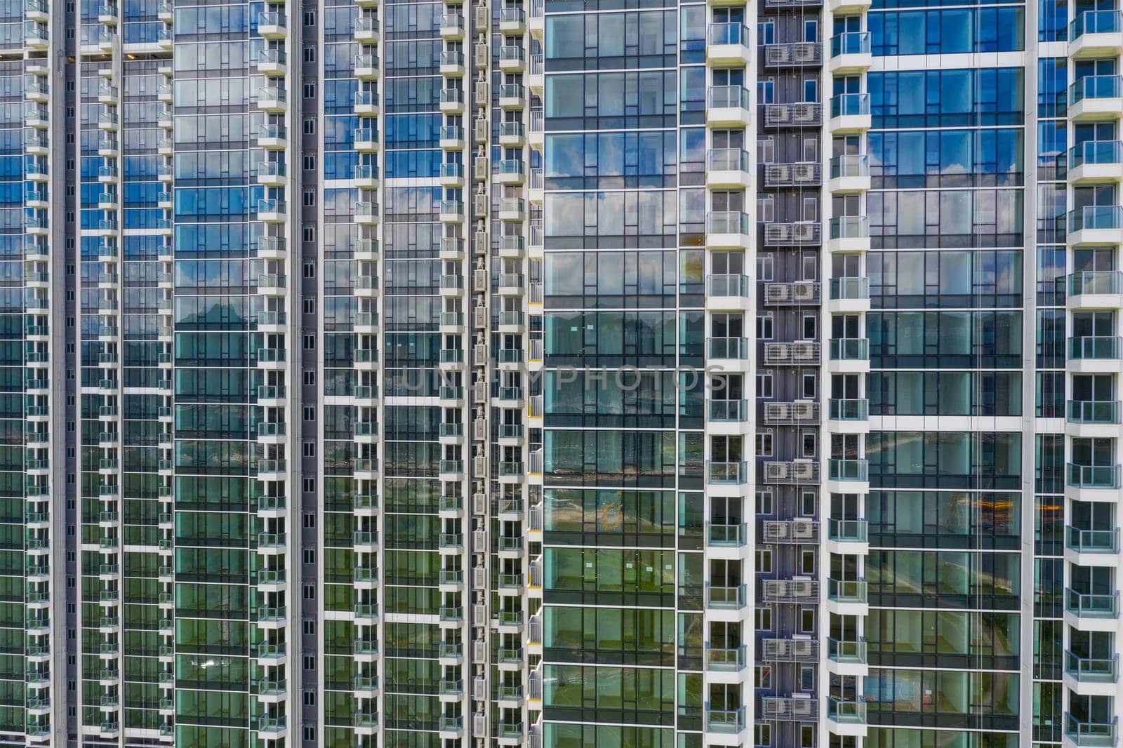 Exterior of the modern building facade