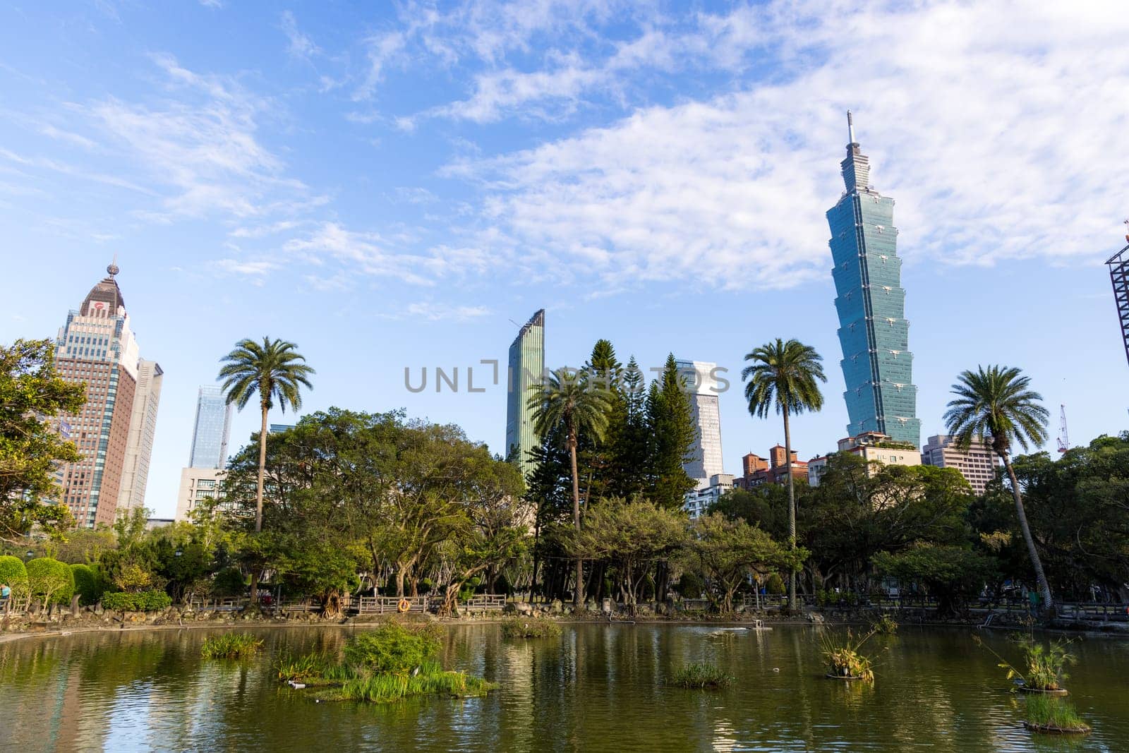 Taipei, Taiwan 18 January 2024: Taipei city landmark